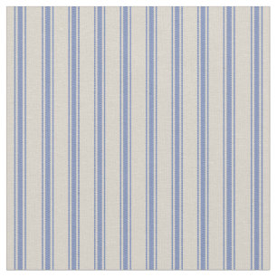 Tela Bandas de puntas clásicas beige y azul