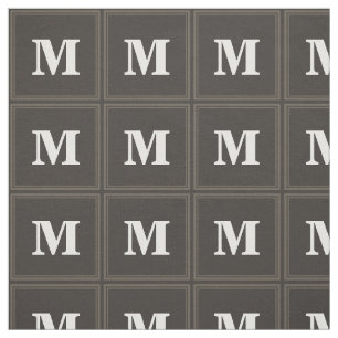 Tela Bandas de taupe monogramo