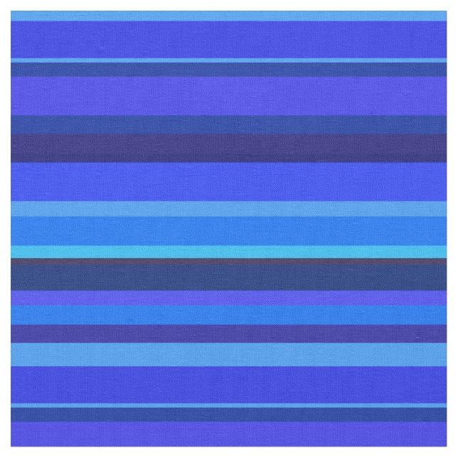 Tela Bandas horizontales azules (De cerca)