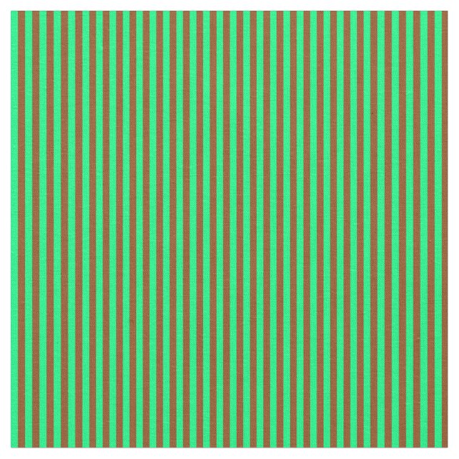 Tela Bandas marrón y verde (De cerca)