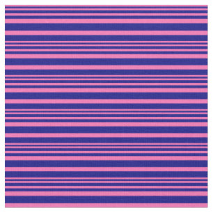 Tela Bandas rosadas y azules calientes