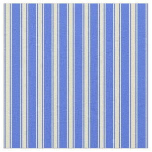 Tela Bandas Royal Blue and Pale Goldenrod