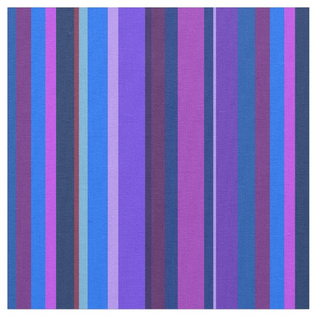 Tela Bandas verticales azul y violeta (De cerca)