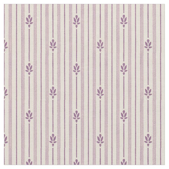 Tela Bandas violetas de flores de 1920 (De cerca)