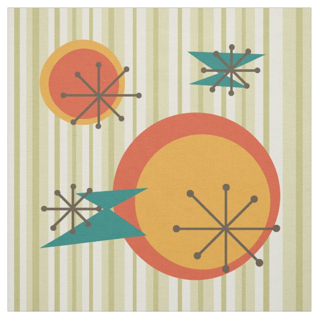 Tela Bandas y formas retro (Retal)