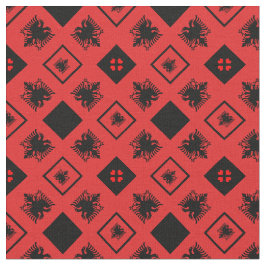 Tela Bandera albanesa y Albania moda trendy BL