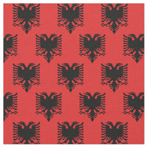 Tela Bandera albanesa y Albania tela/moda de moda