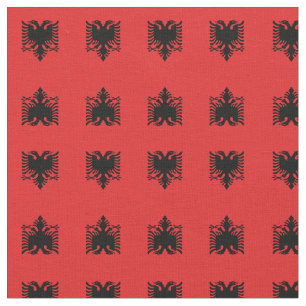 Tela Bandera albanesa y Albania: tela/moda reflejada