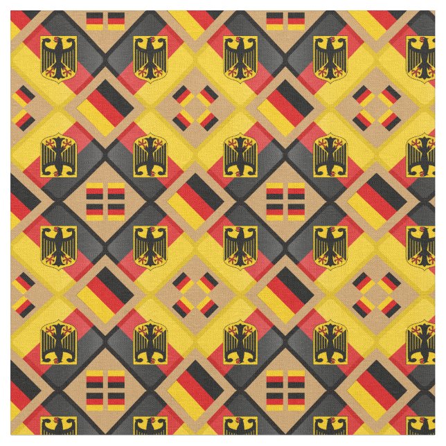 Tela Bandera alemana y águila de moda de moda alemana (De cerca)