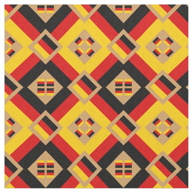 Tela Bandera alemana y moda Alemania Fabric GLD (De cerca)