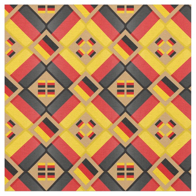 Tela Bandera alemana y moda Alemania Fabric GLD (De cerca)