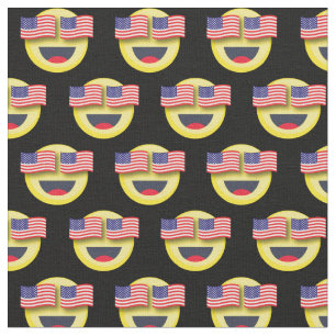 Tela Bandera Americana Cara Feliz Patriótica 4 de Julio