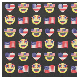 Tela Bandera Americana Cara Feliz Patriótica 4 de Julio