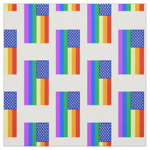 Tela Bandera americana del arco iris de LGBT