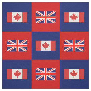 Tela Bandera BRITÁNICA, bandera de Canadá en rojo y