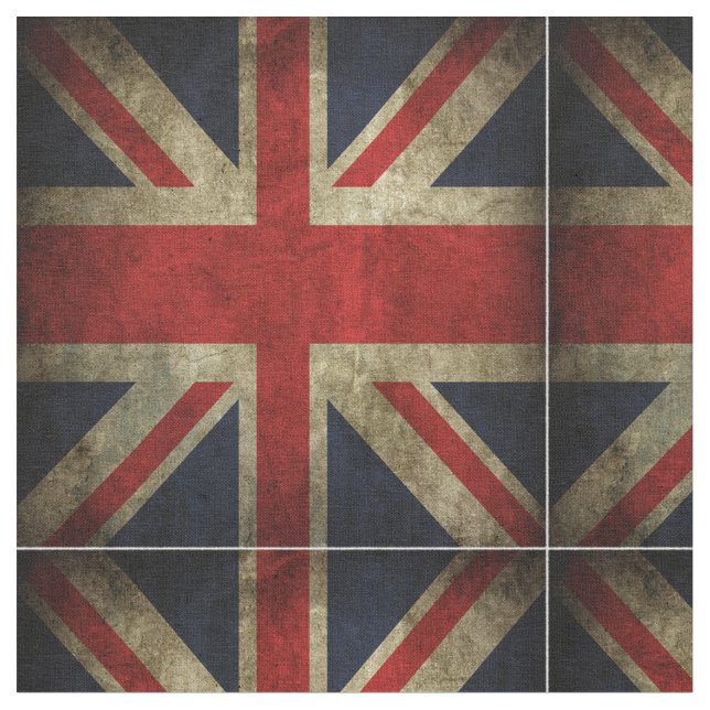Tela Bandera británica de Union Jack de Inglaterra (De cerca)