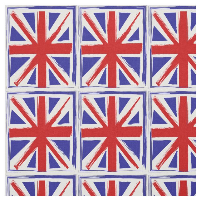 Tela Bandera británica de Union Jack del estilo del (Retal)