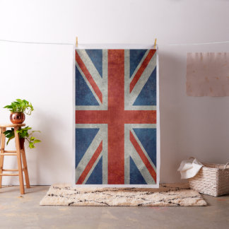 Tela Bandera BRITÁNICA de Union Jack en texturas retras