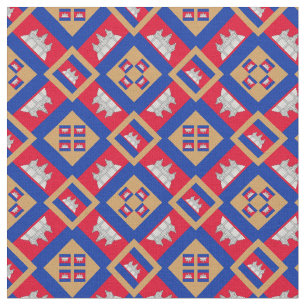Tela Bandera camboyana y moda camboyana Fabric GL