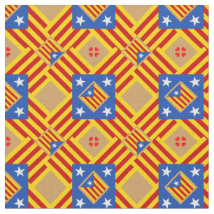 Tela Bandera catalana y moda trendy