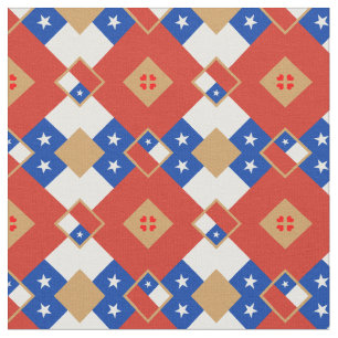 Tela Bandera chilena y moda textil chilena