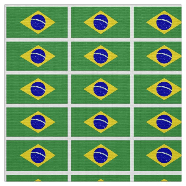 Tela Bandera clásica brasileña (Retal)