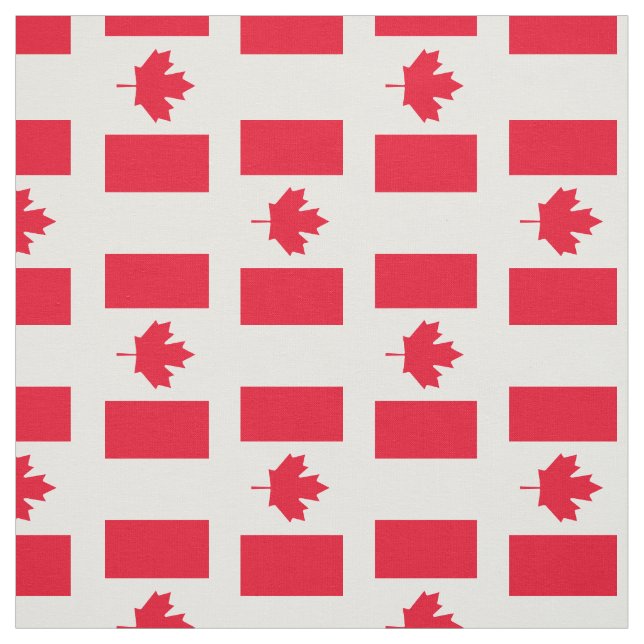Tela Bandera clásica de Canadá (Retal)