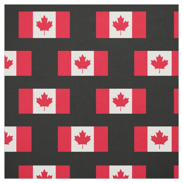 Tela Bandera clásica de Canadá (Retal)