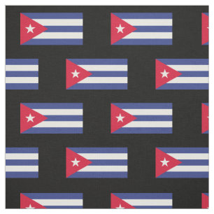 Tela Bandera clásica de Cuba