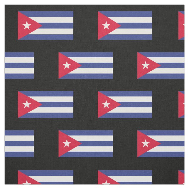 Tela Bandera clásica de Cuba (Retal)