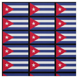 Tela Bandera clásica de Cuba