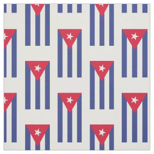 Tela Bandera clásica de Cuba
