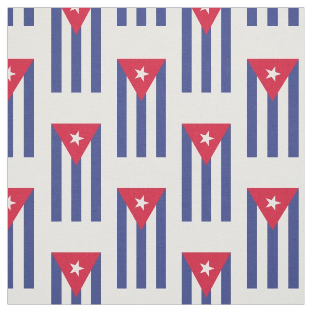 Tela Bandera clásica de Cuba (Retal)
