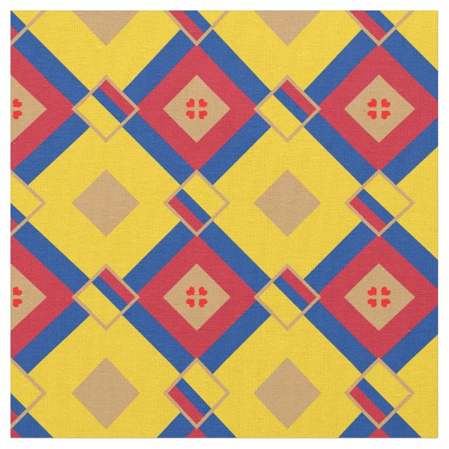 Tela Bandera colombiana y moda colombiana (De cerca)