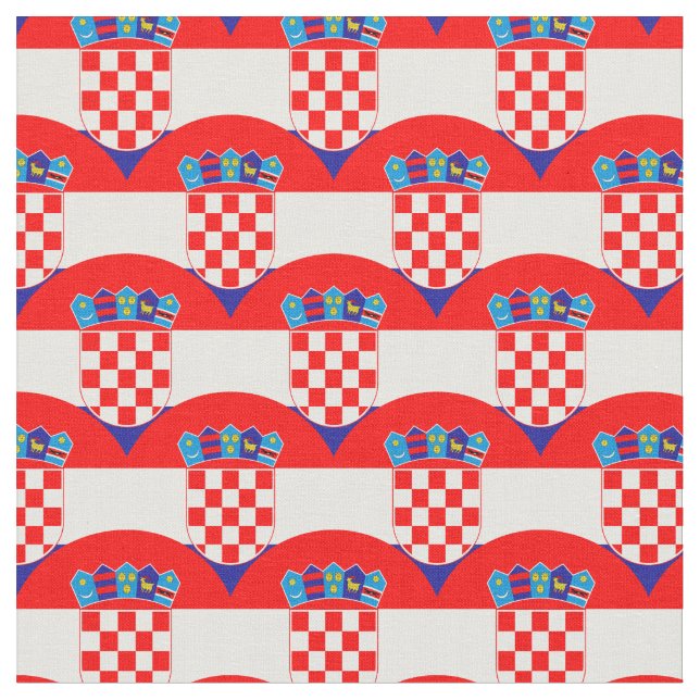 Tela Bandera croata y moda croata (De cerca)