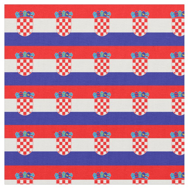 Tela Bandera croata y moda croata (De cerca)