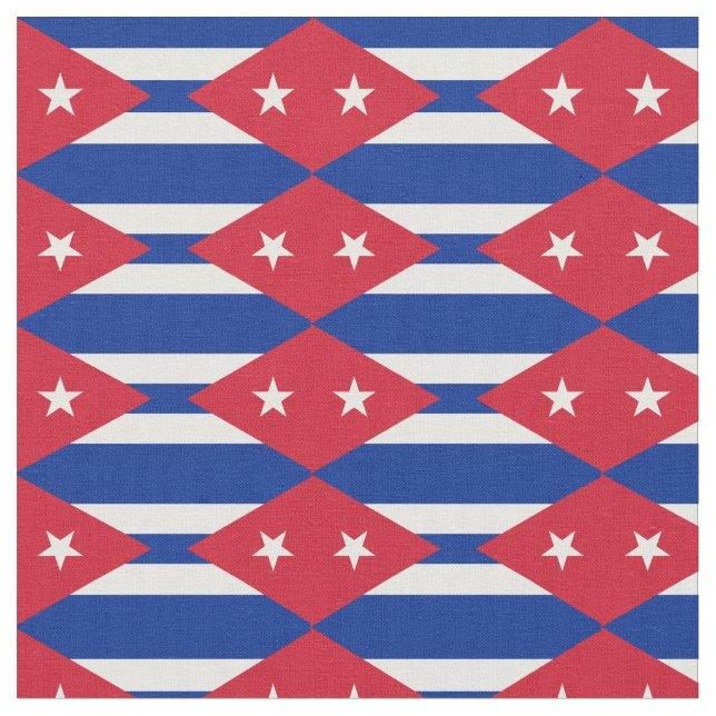 Tela Bandera cubana y moda cubana (De cerca)