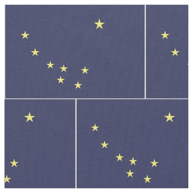 Tela Bandera de ALASKA - (De cerca)