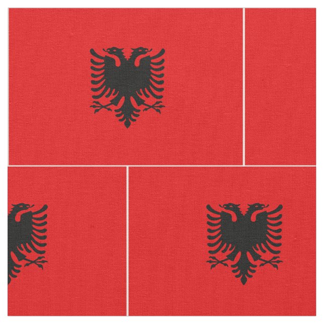 Tela Bandera de Albania (De cerca)