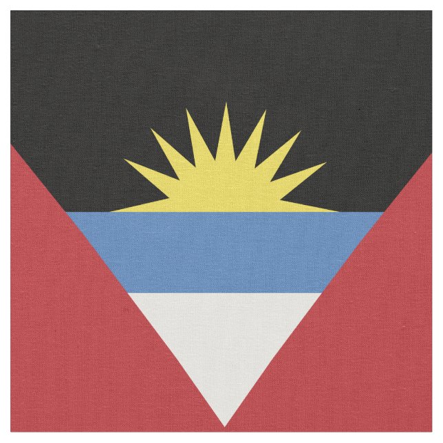 Tela Bandera de Antigua y Barbuda (De cerca)