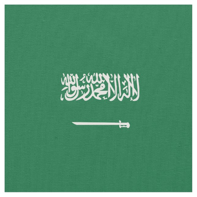 Tela Bandera de Arabia Saudita (De cerca)