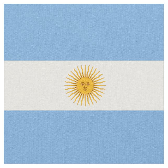 Tela Bandera de Argentina (De cerca)