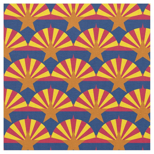 Tela Bandera de Arizona y moda de Estados Unidos/Estado (De cerca)