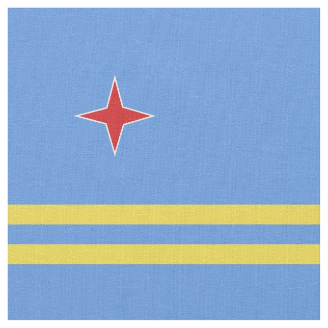 Tela Bandera de Aruba (De cerca)