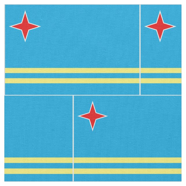 Tela Bandera de Aruba (De cerca)