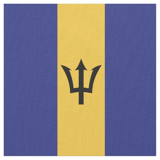 Tela Bandera de Barbados (De cerca)