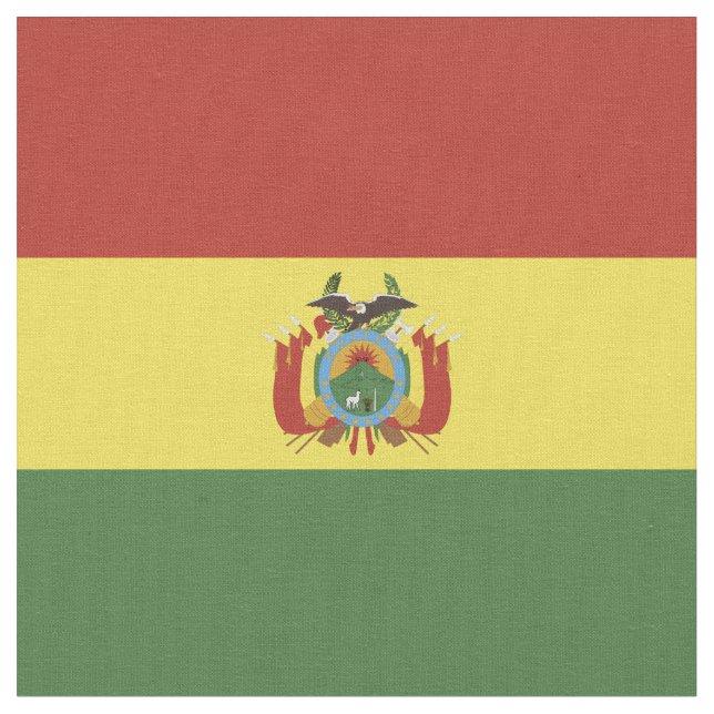Tela Bandera de Bolivia (De cerca)