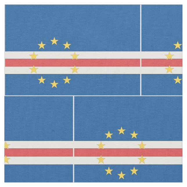 Tela Bandera de Cabo Verde (De cerca)