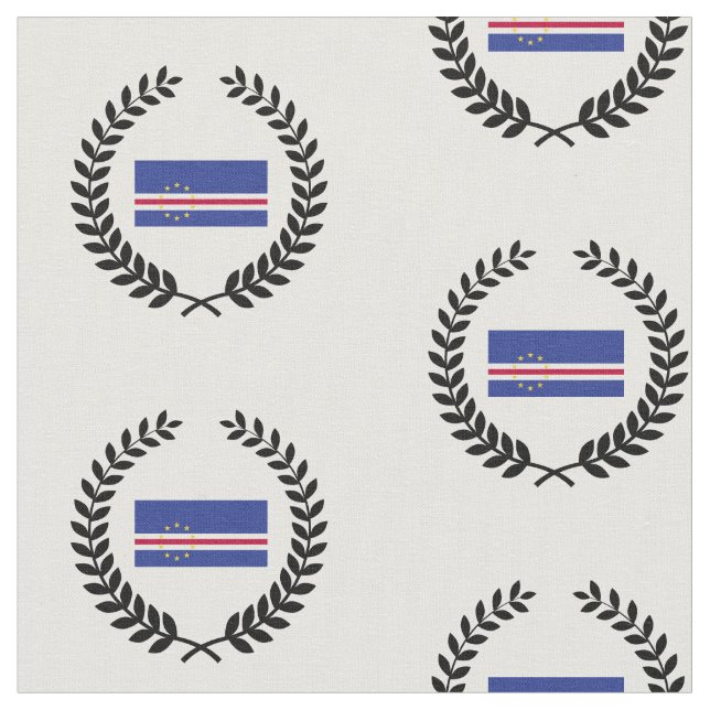 Tela Bandera de Cabo Verde (De cerca)