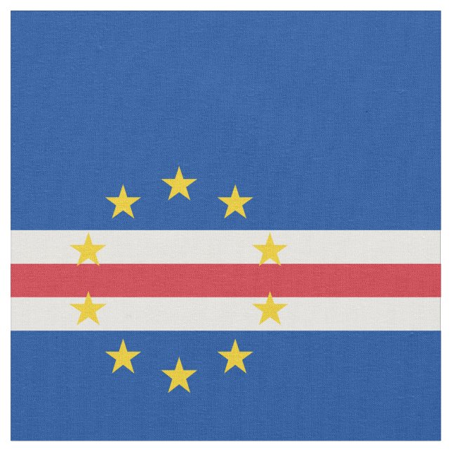 Tela Bandera de Cabo Verde (De cerca)